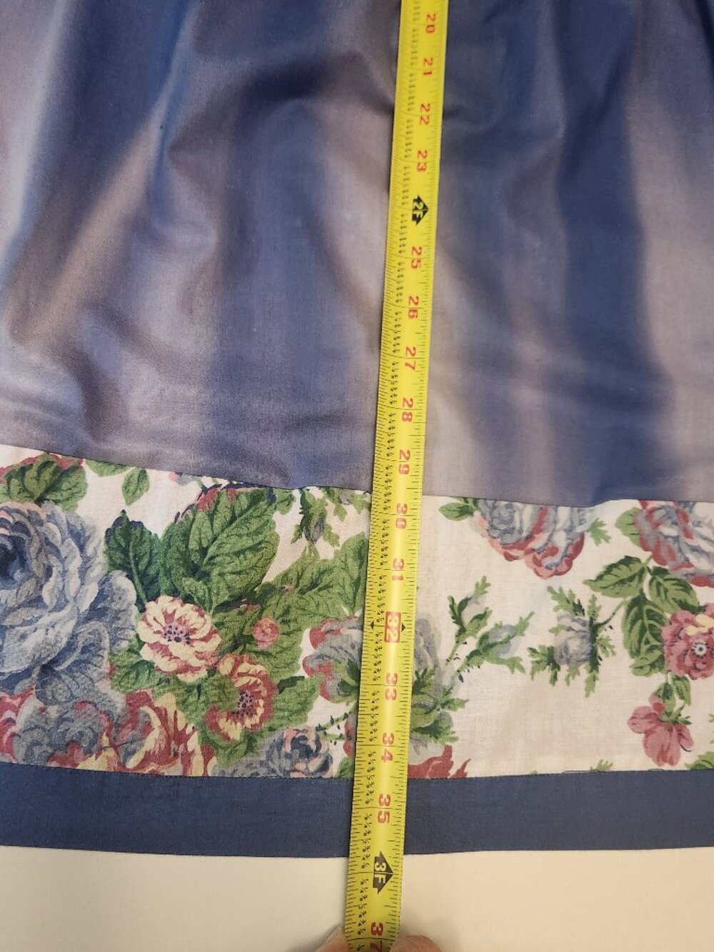 Upcycled Gloria Vanderbilt Denim Skirt & Sash Belt Sz 22W One of a Kind Ombre - Picture 10 of 12